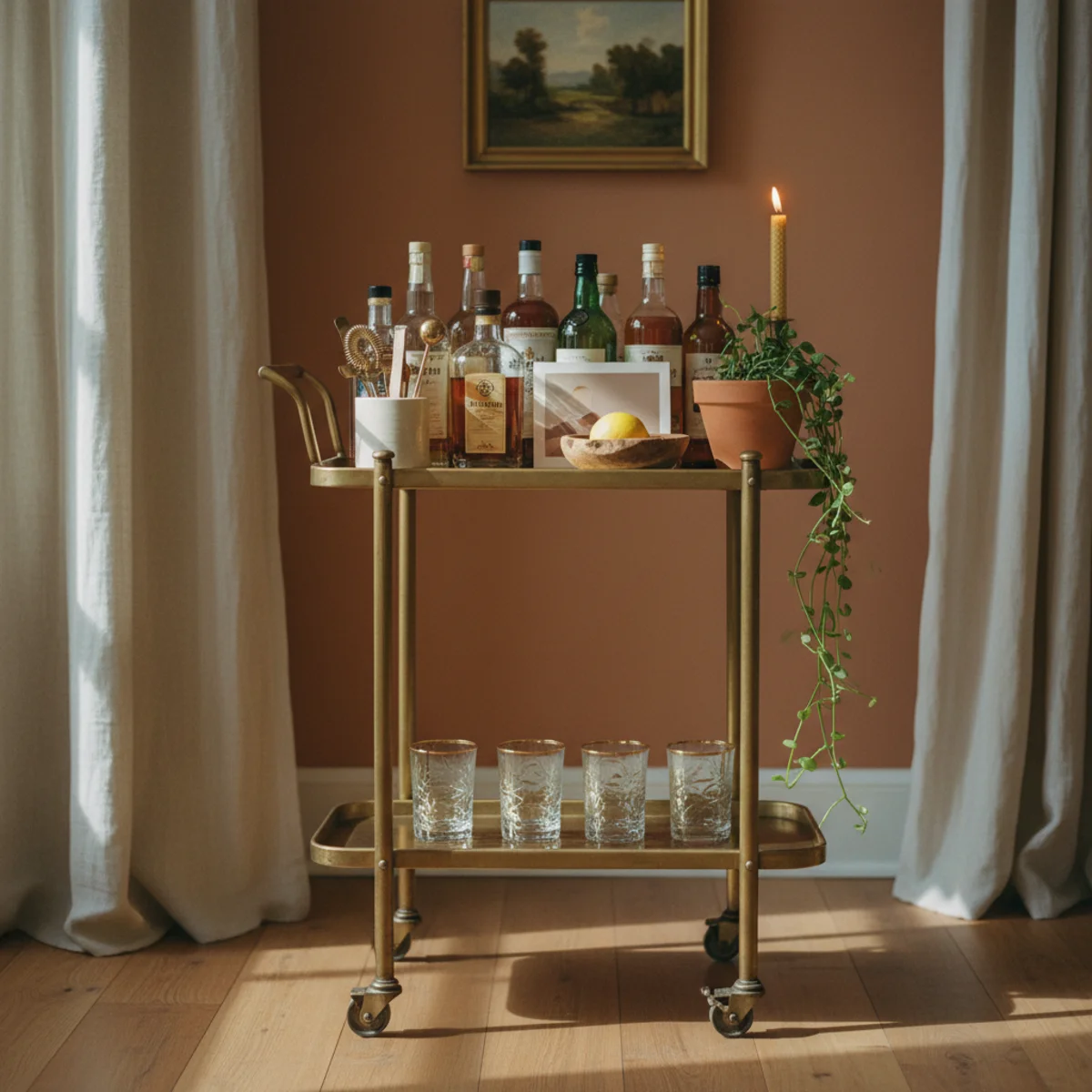 Bar Cart Styling: 20 Ways to Style a Cozy Home Bar Cart (2026)