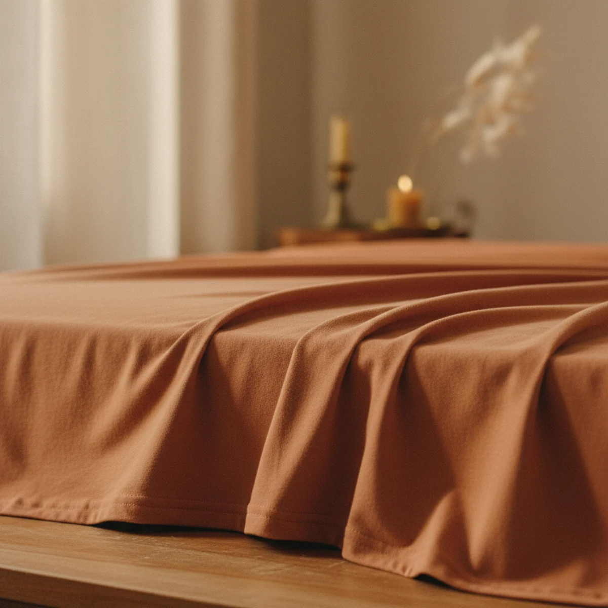 Best bedding cozy bed — soft grey cotton jersey sheet showing the knit texture and stretchy quality that produces the T-shirt-like softness — Home Decor Aura