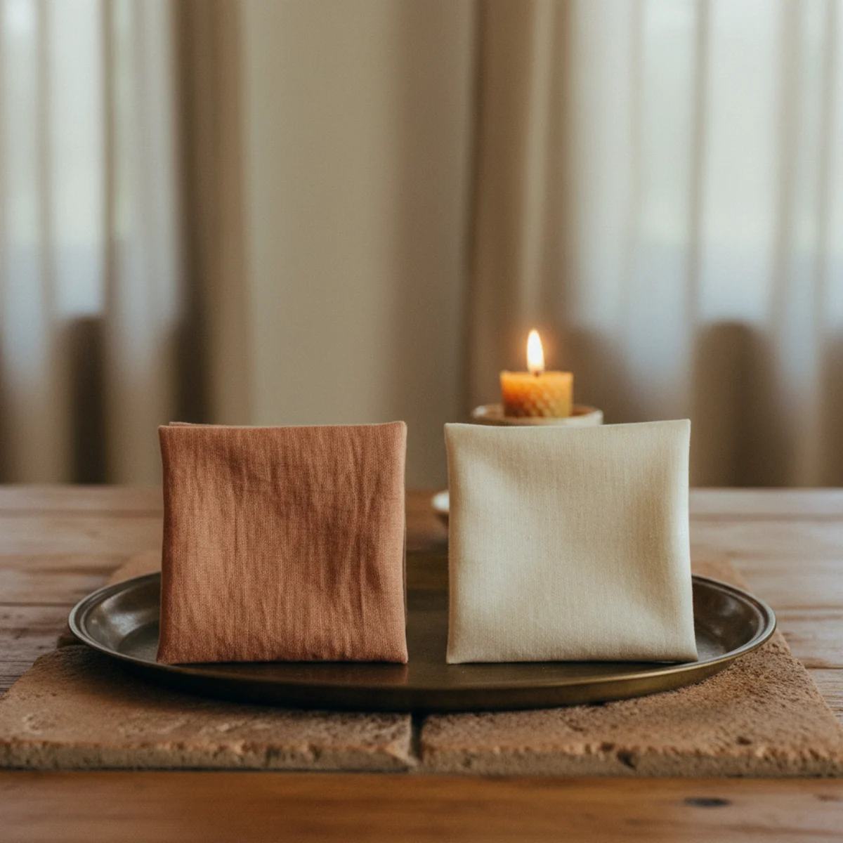 Best linen bedding — comparison showing rejected linen-cotton blend bedding versus 100% linen bedding showing the visible difference in texture and quality on side-by-side bed comparison — Home Decor Aura