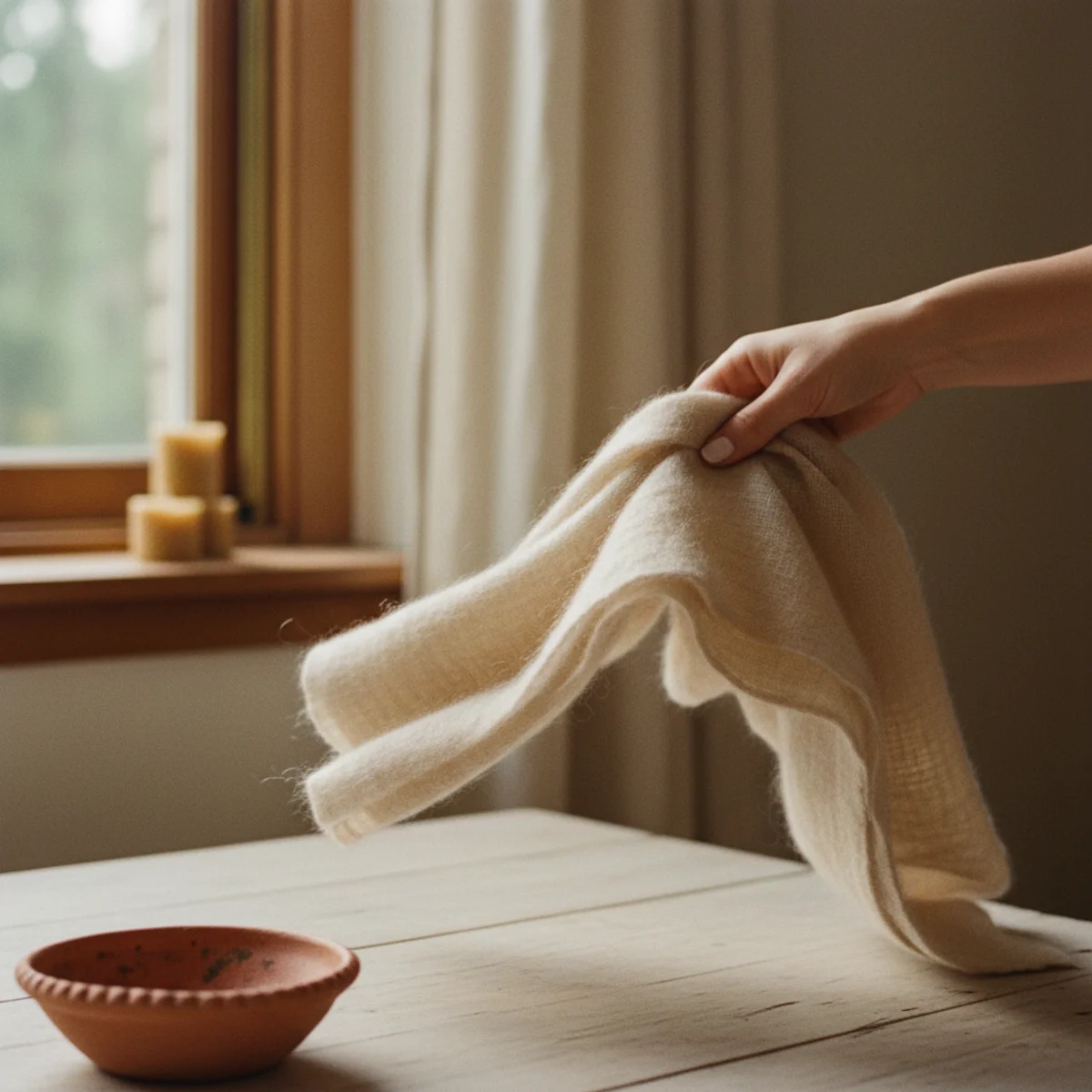 Best wool throws — cream baby alpaca throw with subtle natural sheen and lighter visible weight draped over an armchair as the featherweight warmer alternative to wool — Home Decor Aura