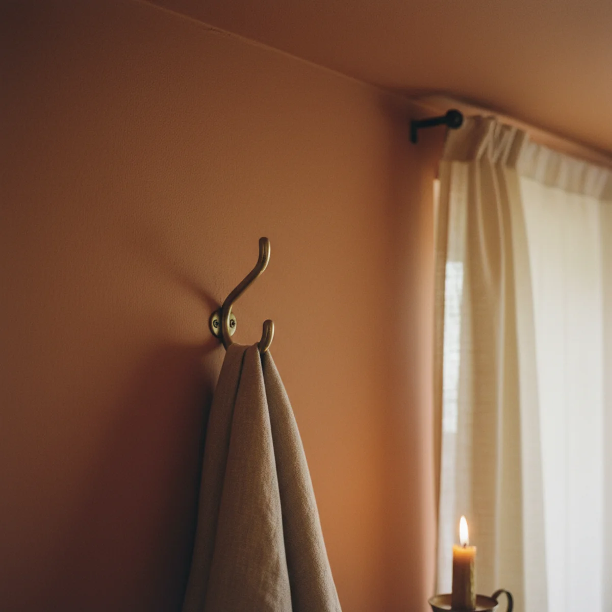 Entryway decor — entryway painted in deep saturated navy on all four walls and ceiling with warm brass console and mirror — Home Decor Aura