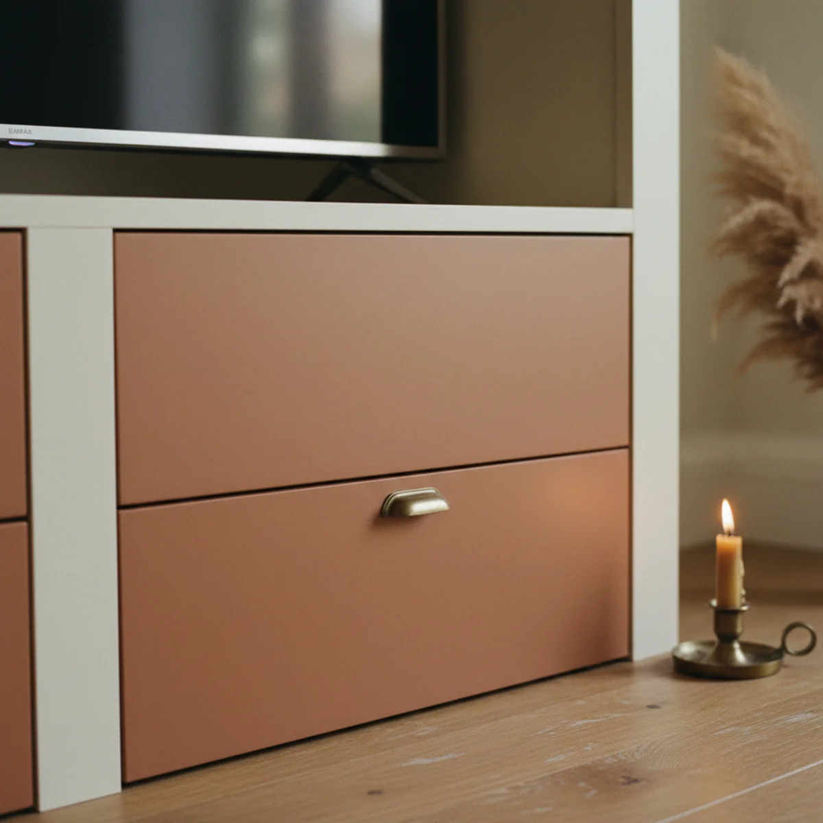 IKEA hacks cozy home — IKEA IVAR pine shelving sanded smooth and oiled with Danish oil mounted to wall as apparent custom open-stud shelving in a warm home — Home Decor Aura