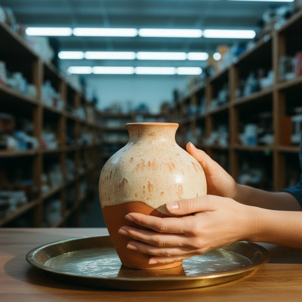 Where to find affordable vintage decor — thrift store interior showing furniture, lamps, ceramics, and frames available for budget vintage hunting — Home Decor Aura